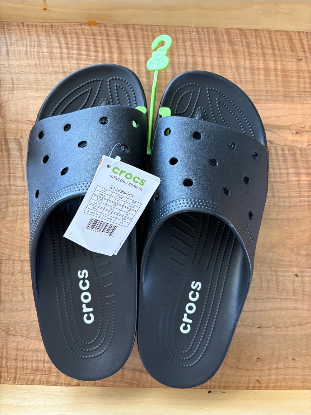 CROCS Men's Black Slide Sandals